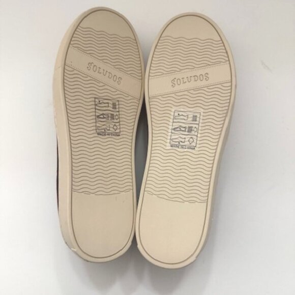 Soludos Anthropologie Velvet Llama Slip-on Sneakers in Burgundy Women's 6 NWOB - Picture 7 of 8